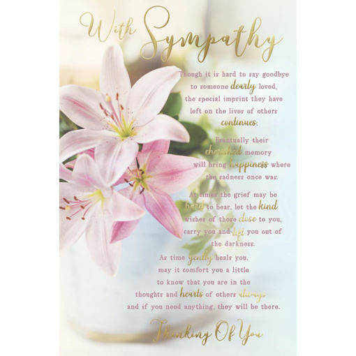 Picture of WITH SYMPATHY CARD